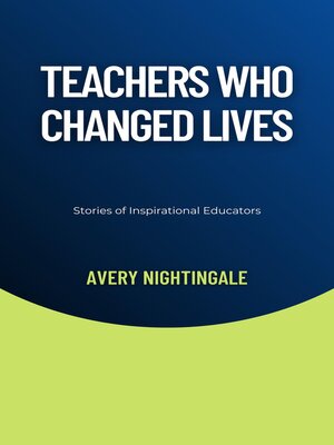 cover image of Teachers Who Changed Lives